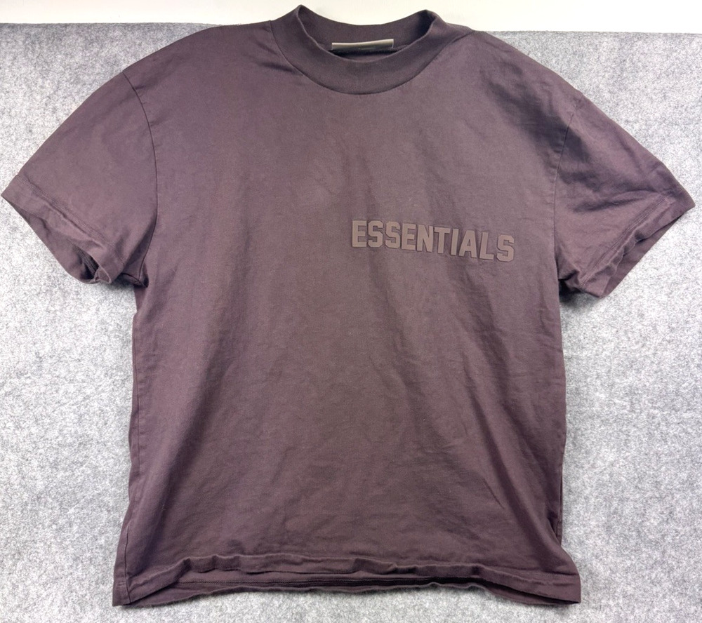 Essentials Fear of God Shirt Large Brown Plum Boxy Fit Size S